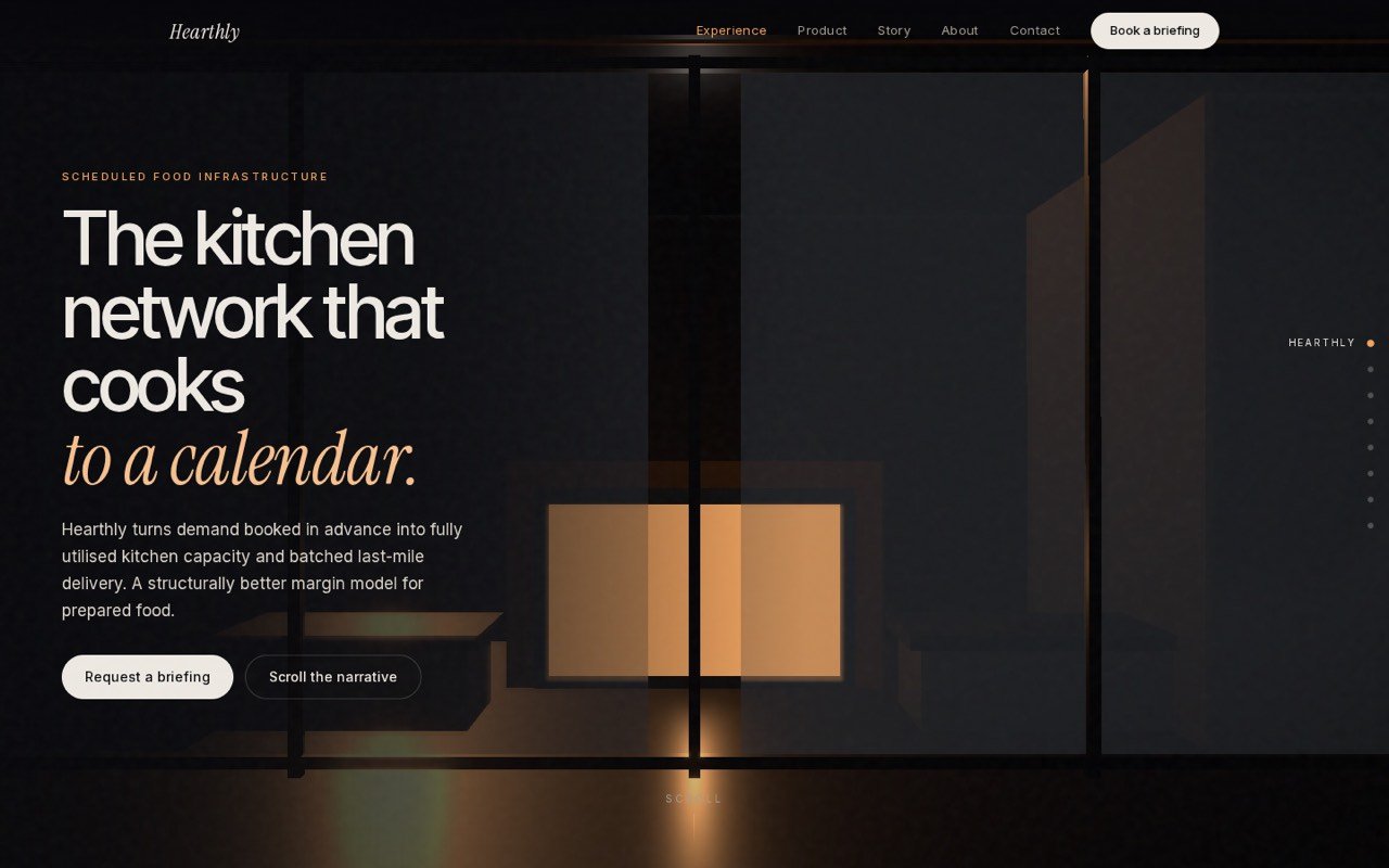 Hearthly website preview