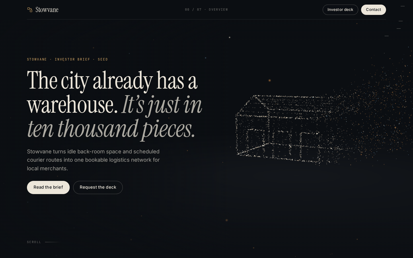 Stowvane website preview